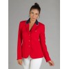 Naska Lady - Equestrian show jacket - For woman - Color Red with navy collar